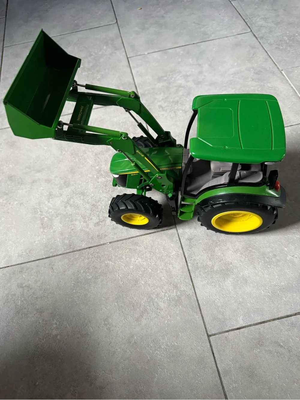 John Deere Green and Yellow Front Loader Tractor Toy